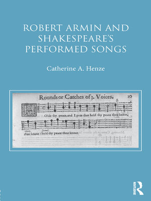 cover image of Robert Armin and Shakespeare's Performed Songs